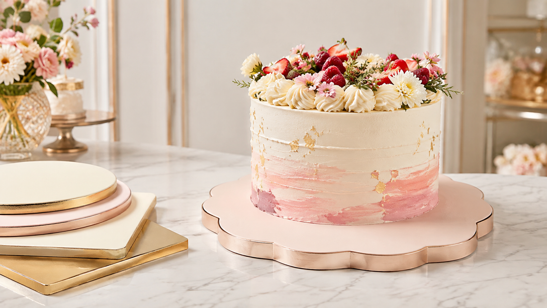 Customisable cake bases for premium cake presentation