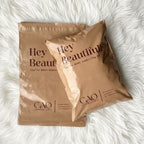 Beige Courier Poly Bag - Ribbonwala