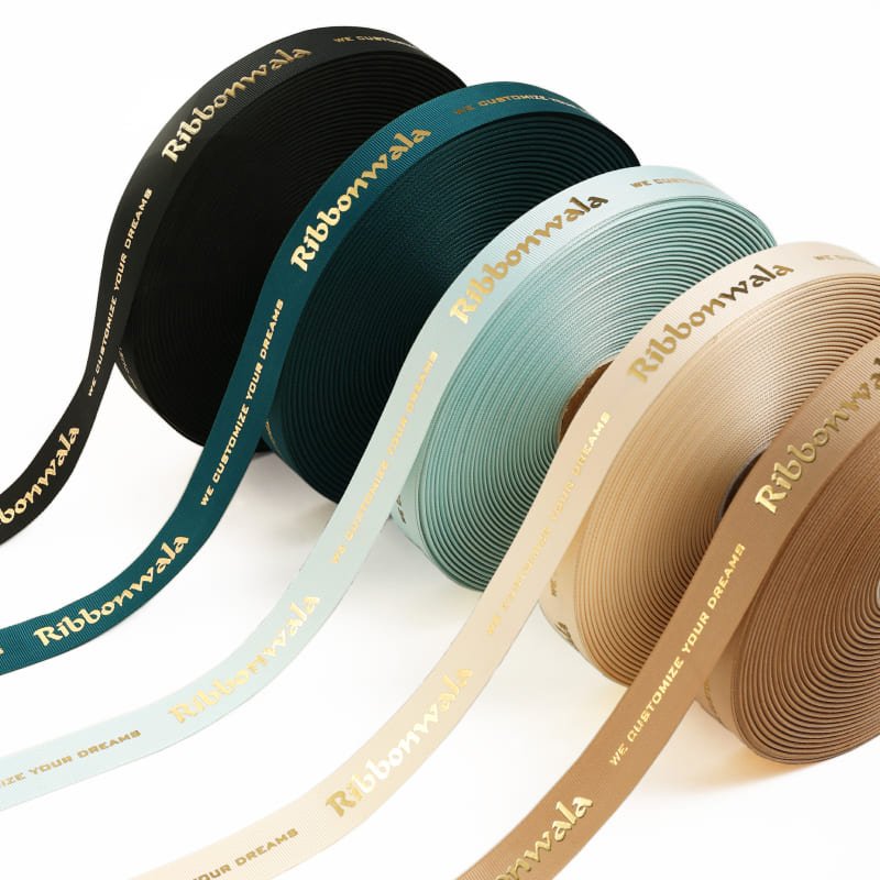 Custom Grosgrain 3D Foil Ribbon - Ribbonwala