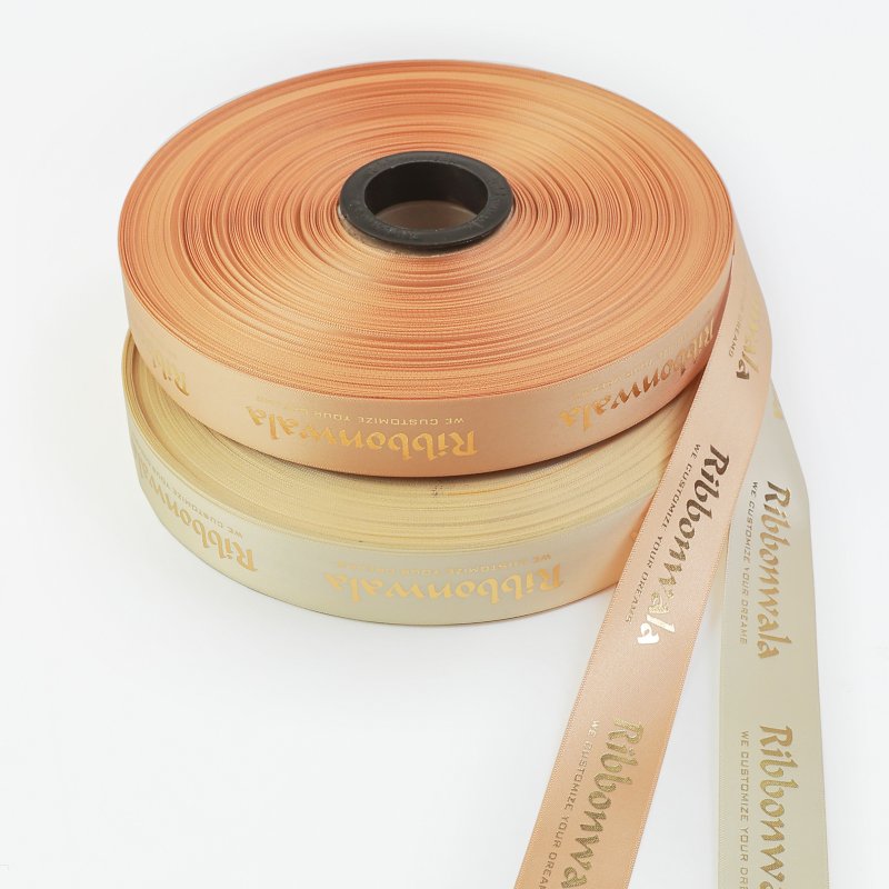 Double Side Satin Foil Ribbon Image 3 - Ribbonwala