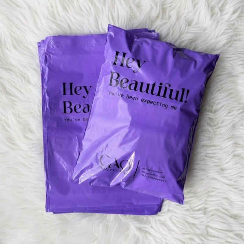 Lavender Courier Poly Bag - Ribbonwala