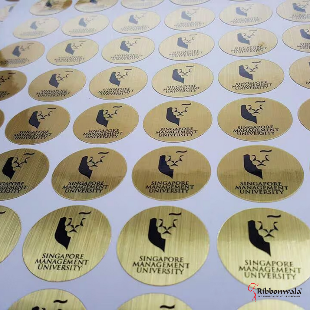 Luxury Foil Sticker Packaging - Ribbonwala