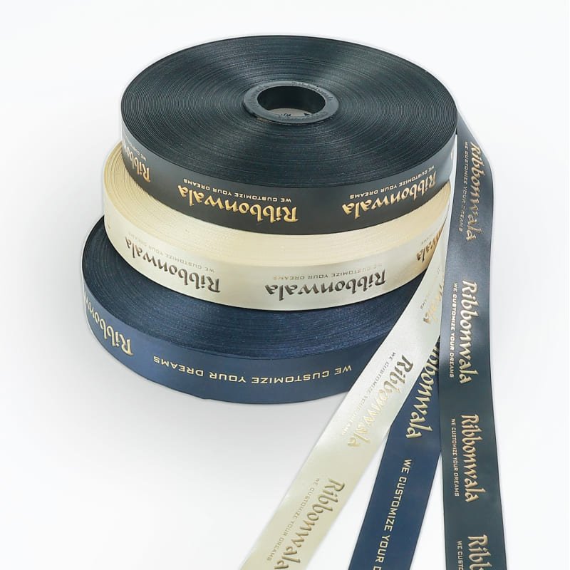 Metallic Foil Satin Ribbon - Ribbonwala