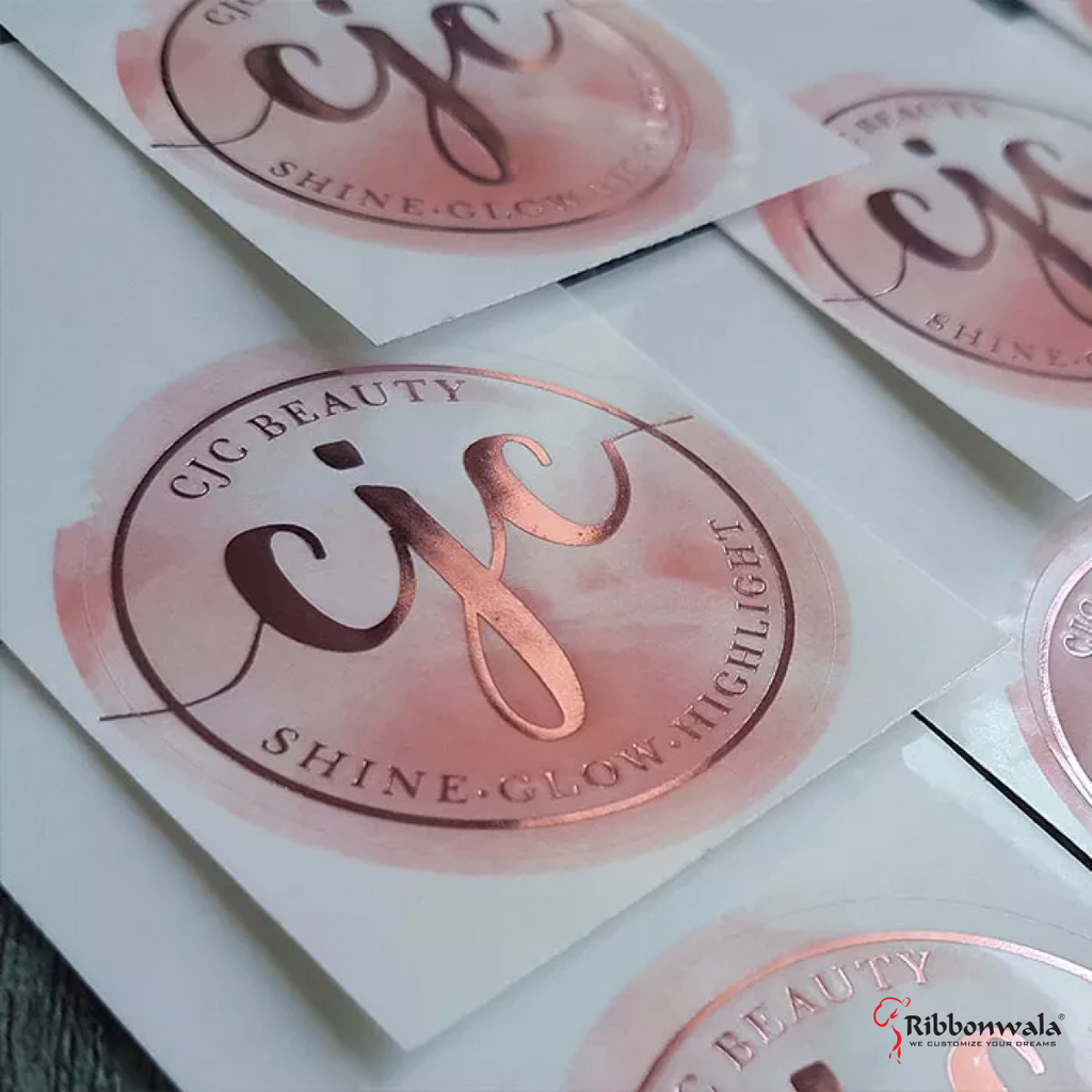 Metallic Foil Sticker Labels - Ribbonwala