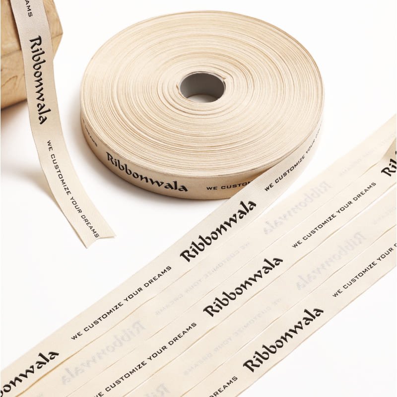 Natural Cotton Ribbon Packaging - Ribbonwala