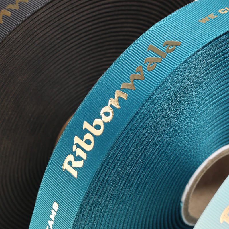 Premium Grosgrain 3D Foil Ribbon - Ribbonwala