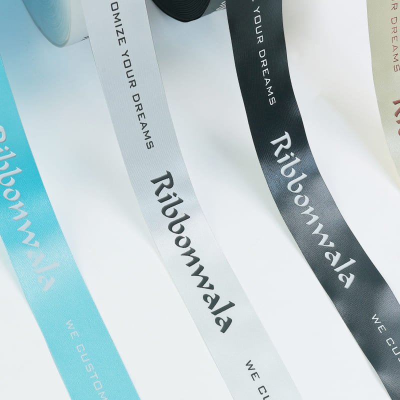 Printed Satin Normal Ribbon Packaging - Ribbonwala