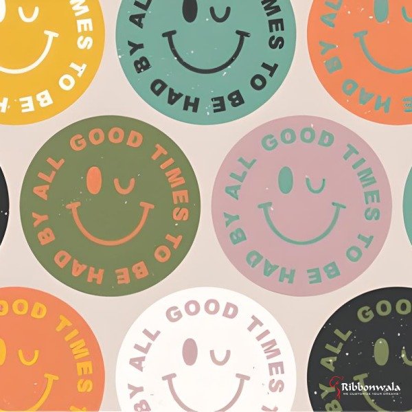 Round Logo Stickers - Ribbonwala