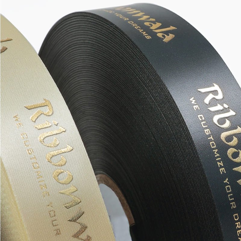 Custom Single Side Satin Foil Ribbon | Ribbonwala
